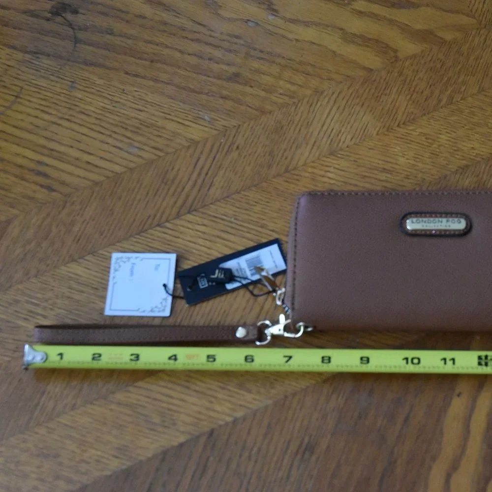 Adalia Cognac Wristlet | London Fog - Picture 2 of 7